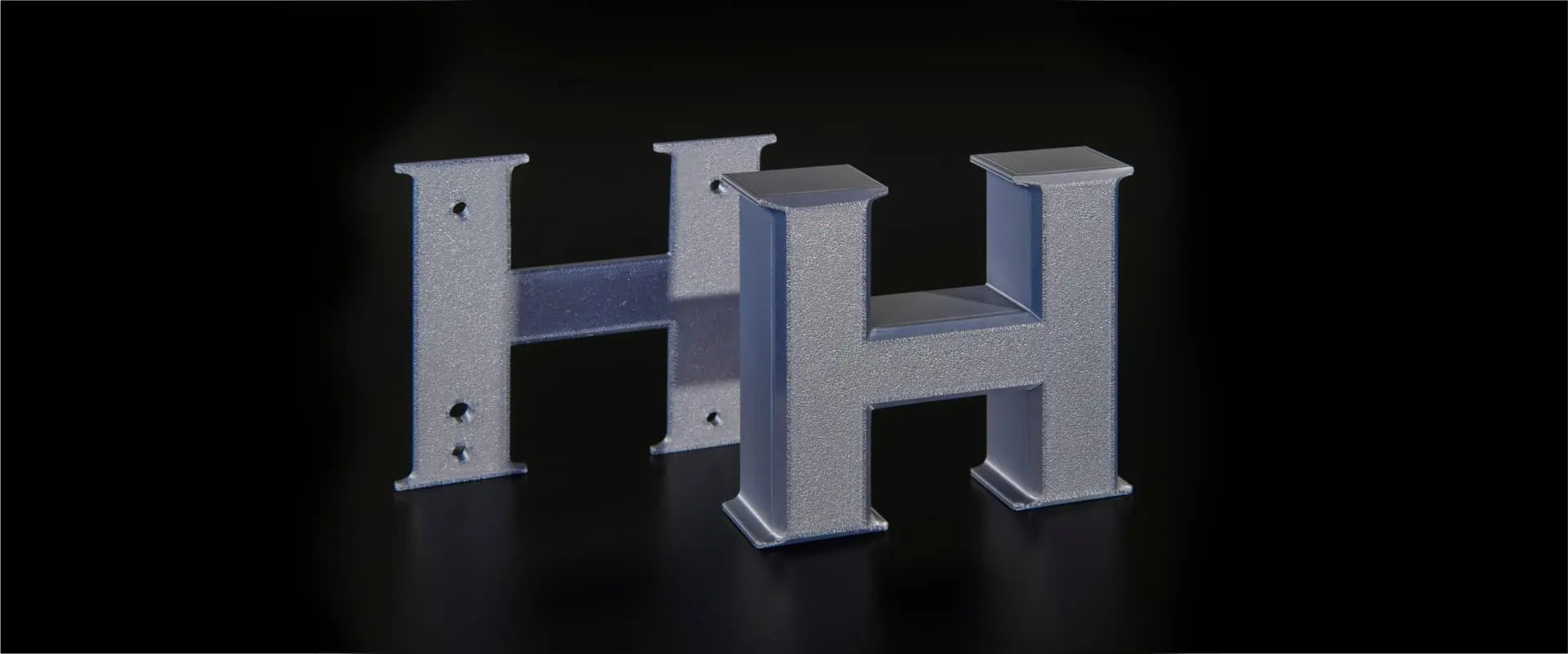 Sistema di fissaggio per lettere luminose 3D